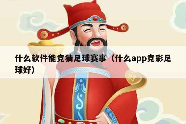 什么软件能竞猜足球赛事（什么app竞彩足球好）