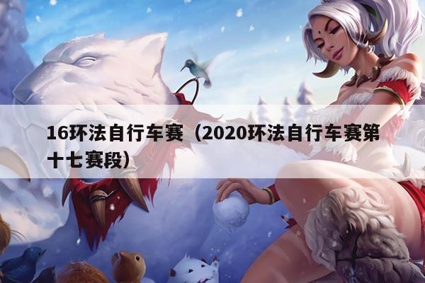 16环法自行车赛（2020环法自行车赛第十七赛段）