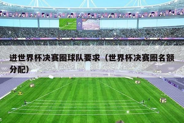 进世界杯决赛圈球队要求（世界杯决赛圈名额分配）